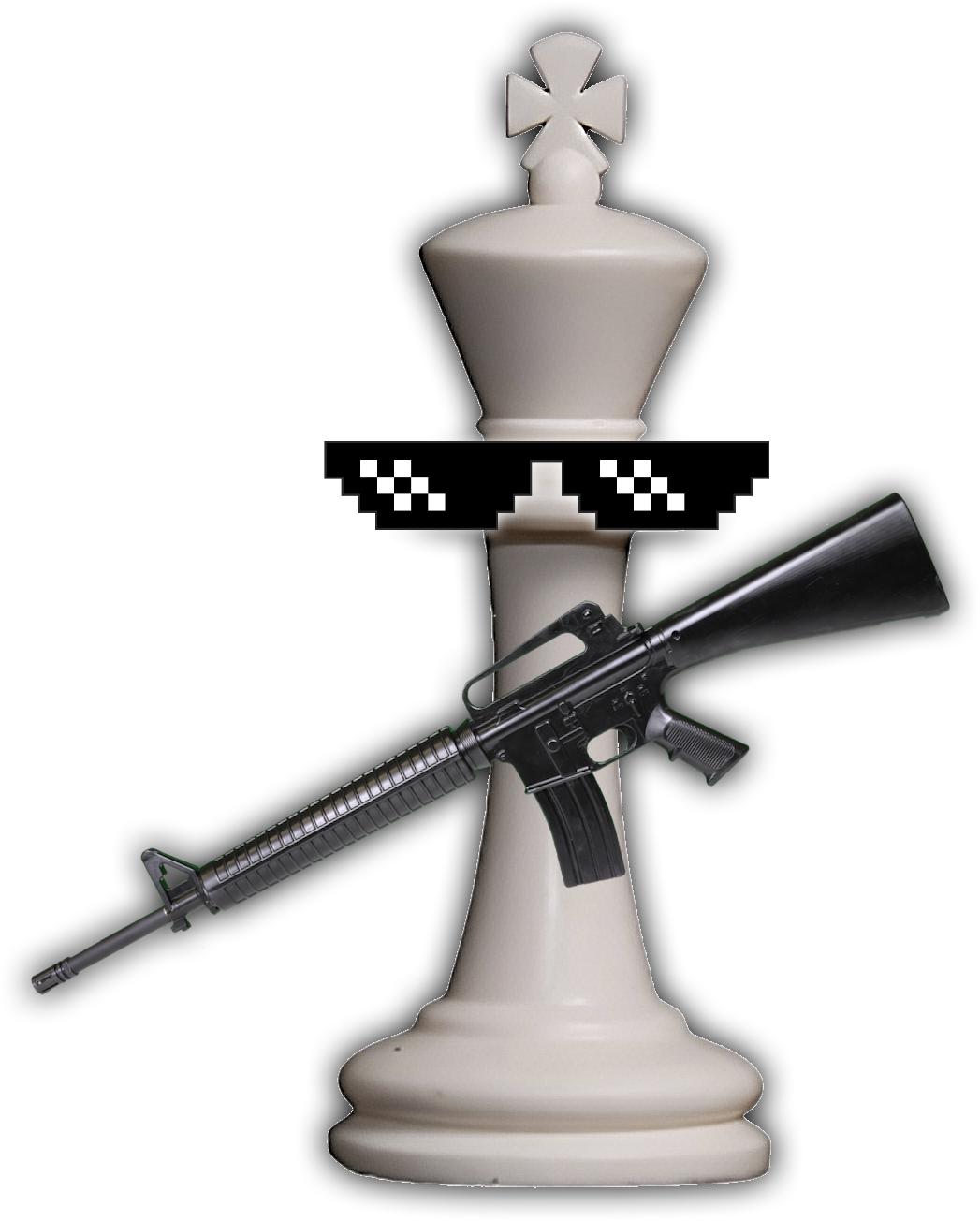 Chess piece with a4m1 or something